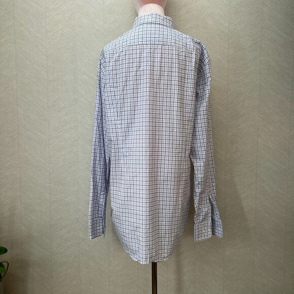 Hugo Boss Sharp Fit Checkered Multicolor Button Up Dress Shirt Mens Size 34/35 - Picture 3 of 12